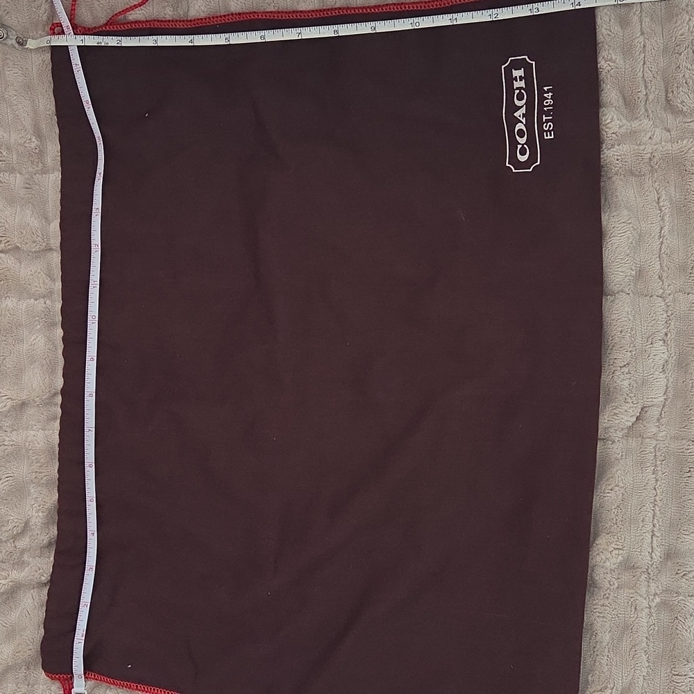 COACH Vintage Y2K DUST BAG STORAGE FABRIC DRAWSTRING COVER Aprox 18" x 14.5"